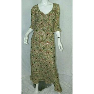 Pamela Barish Maxi Dress Brown Renaissance Size 4
